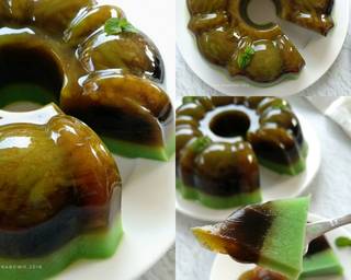 Pudding Cendol Cincau Pandan - Step 3