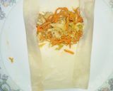 A picture of step 6 of Chicken vegetable rolls.