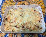 Une image de l'étape 17 de Gratin de navet blanc et courgette au jambon cru et emmental.