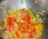 A picture of step 3 of Royal palak kaju masala.