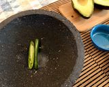 A picture of step 2 of Chilango-Style Guacamole.