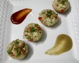 A picture of step 6 of Pizza Paniyaram.