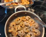 A picture of step 1 of SHRIMP FETTUCCINE ALFREDO 😋❤️😘💋💋💋🥰.