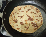 A picture of step 10 of Soft layered carrot chapati.
