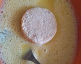 Mentás-spenótos zöldborsófőzelék rántott párizsival recept fázis 7 fotója