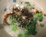 A picture of step 7 of Congee for the Instant Pot.