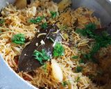 A picture of step 5 of Vegetables pulao.