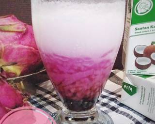 Es Cendolaga (Cendol Buah Naga) - Step 8