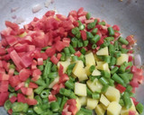 A picture of step 2 of Vegetable Spring Rolls (with homemade wrapper).