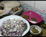 صورة لخطوة 1 من وصفة بط بحشو البصل او المراتة