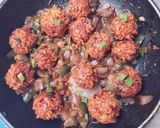 A picture of step 7 of Maggi Manchurian.