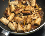 醬燒杏鮑菇豆皮/豆包卷便當的食譜步驟5照片