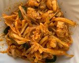 รูปขั้นตอนการทำที่ 10 ของ ผัดพริกแกงไก่หน่อไม้ดอง