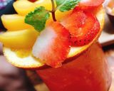 Hình bước làm 3 của món Trà đào cam dâu