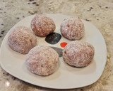 Foto del paso 4 de la receta: Albóndigas con jamón en salsa de Pedro Ximénez con patatas