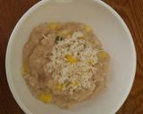 Foto langkah ke 4 dari resep Mpasi 8m+ : Oatmeal ayam jagung manis keju.