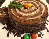 Foto langkah ke 6 dari resep Yule log cake.