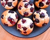 Hình bước làm 6 của món 💚 Bánh Cupcake Việt Quất Nhân Sô Cô La (Vegetarian)