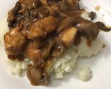 A picture of step 8 of Easy chicken & mushrooms over mashed potatoes#mycookbook.