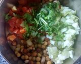 A picture of step 1 of Chatpata(spicy lentil mixture).