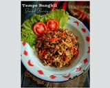 Foto langkah ke 4 dari resep 98. Tempe Bungkil Sambel Bawang.
