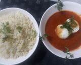 A picture of step 4 of Egg Curry Rice.