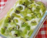 A picture of step 1 of Kiwi Pudding 🍮.