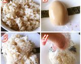 รูปขั้นตอนการทำที่ 1 ของ ข้าวปั้นไส้ไข่ดองโชยุ 味卵おにぎり Aji tamago onigiri