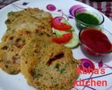 A picture of step 6 of Mini veggies oats chilla.