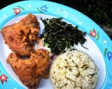 Foto langkah ke 5 dari resep Sayap Ayam Jukut Crispy dengan Nasi Daun Jeruk.