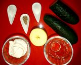 Foto del paso 1 de la receta: Ensalada de pepino refrescante y veraniega