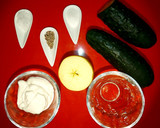 Foto del paso 1 de la receta: Ensalada de pepino refrescante y veraniega