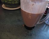A picture of step 2 of Banana chocolate shake. Aka the best damn shake in the world. 🙂.