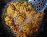 A picture of step 3 of Biryani pakorey.