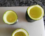 Foto del paso 3 de la receta: Troncos de calabacín rellenos de quinoa, brócoli y cerdo picado