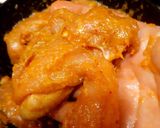A picture of step 2 of Chicken Satay with Peanut Sauce.