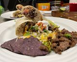 A picture of step 12 of Beef and Black Bean Crunch Burritos.