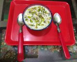 A picture of step 5 of Leftover rice Dhoodh pak.
