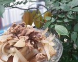 Hình bước làm 2 của món Bò xào củ hành