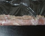 A picture of step 1 of Chicken Cordon blue.