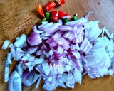 A picture of step 1 of Karela and Aloo Crispy Fry.