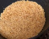 A picture of step 1 of Cracked wheat/Dalia Upma.