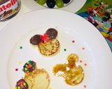 A picture of step 1 of Mickey Mouse crumpets.