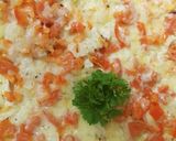 A picture of step 5 of My Chicken Omelette 😁.