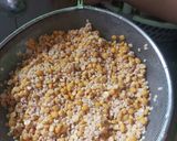 A picture of step 1 of Chana Mash Daal.
