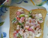 A picture of step 3 of Veg cheese corn sandwich.