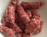 Foto del paso 2 de la receta: Albóndigas de carne de salchicha con queso (en airFryer)