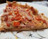 Foto del paso 5 de la receta: Tarta básica de jamón, queso y tomate