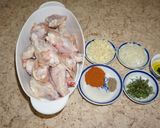 A picture of step 1 of Broiled marinated chicken wings with blue cheese dip.