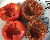 Une image de l'étape 4 de Tomates à l'oignon rouge, basilic et mozzarella.